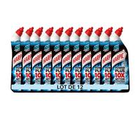Harpic - Lot de 12 Gels WC Power Plus Nettoyage Efficace Sans Brosse - Explosion Marine - 750 ml