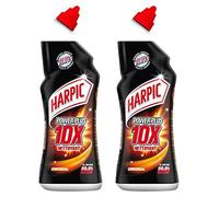 HARPIC Lot de 2 Gels WC Powerplus 10x Nettoyant Surpuissant - 750 ml