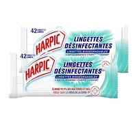 HARPIC Lot de 2 Sachets de 42 Lingettes Extra-large (=84 Normales) Lingettes Désinfectantes