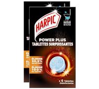 HARPIC Lot de 3 x 6 Tablettes Power Plus Désinfectantes