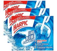 HARPIC Lot de 3 Blocs WC Eau Bleue - 2 Blocs Anti-tartre
