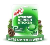 HARPIC Lot de 4 autocollants hygiéniques pour WC sans applicateur en plastique