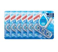 Harpic - Lot de 6 Blocs WC - Nettoyant WC Active Fresh Explosion Marine OCEAN PACIFIQUE - 4 semaines de fraicheur