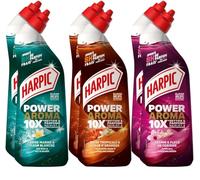 Harpic - Lot de 6 Gels WC Aroma - Brise Marine + Jasmin + Brise Tropicale