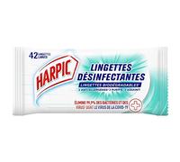 HARPIC Lot de 2 Sachets de 42 Lingettes Extra-large (=84 Normales) Lingettes Désinfectantes