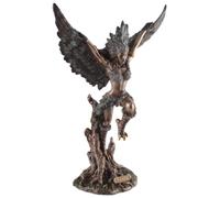 Harpie grecque, emmène les âmes dans le monde souterrain, en pierre artificielle, bronzée et colorée à la main, collection Veronese, 708-78487