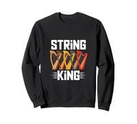 Harpiste Amoureux de la harpe Roi des cordes Sweatshirt