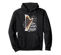 Harpiste Classique Musique Harpe Musicien Sweat à Capuche