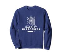 Harpiste en cours de chargement d'une harpe drôle pour femmes Sweatshirt