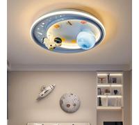 Harpochten Plafonnier For Chambre D'enfant Plafond LED À Intensité Variable Avec Télécommande Surface De La Lune Décorative Astronaute Design Lustre Garçon Fille Chambre Lampe Suspendue Lampe Suspendu
