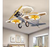 Harpochten Plafonnier LED For Chambre D'enfant, Plafonnier D'avion À Intensité Variable Avec Télécommande, Lampe Suspendue Moderne For Garçons Et Filles, Lampes De Chambre À Coucher Salle À Manger, Lu