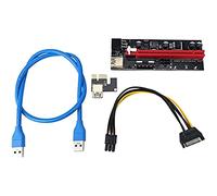 HARPRA Alimentación Ver009 Adaptateur USB 3.0 PCI-E Ver 009S 1X 4X 8X 16X Carte SATA 15 broches UN 6 broches