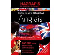 HARRAP'S Dictionnaire Student ANGLAIS - Collectif - Harrap's - cartonné - Dictionnaire et encyclopédie