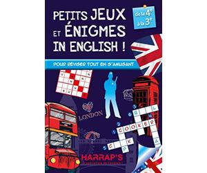 Harrap'S Petits Jeux et Petites Enigmes 100 % British 4-3 - Cahier de vacances