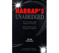 Harrap's Unabridged Dictionnaire Anglais-Français/Français-Anglais Coffret en 2 volumes