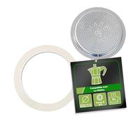 Harren24 1 joint d'étanchéité + filtre compatible avec cafetière à expresso italienne en aluminium (35 mm / 47 mm / 1 tasse), 800030, joint Bia étanche pour cafetière/cafetière à moka