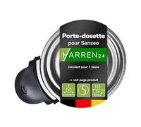 Harren24 Porte-dosette CP1242/01 pour 1 tasse compatible avec la machine à café à dosettes Philips Senseo Select CSA230, CSA240, CSA250, Porte-dosette de remplacement, Support de Dosette