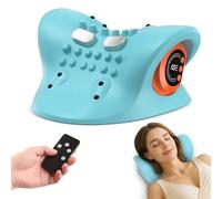 HarrFlow Masseur de cou portable 3 en 1 avec chaleur et étirement confortable - Intensité réglable pour la relaxation du cou et des épaules à la maison, au bureau, en voyage