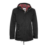 Harrington - PARKA FISHTAIL - STYLE MILITAIRE à CAPUCHE - HOMME - parka - NOIR - L