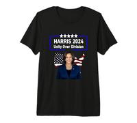 Harris 2024 ! L'UNITÉ PLUTÔT Que LA Division ! Élection de Kamala Harris T-Shirt Haut de Gamme