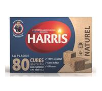 HARRIS 80 Cubes Allume-Feu Naturels - Lot de 3