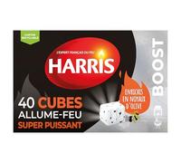 HARRIS - Allume-Feu Puissants - Sans Odeur - Démarrage Rapide - Combustion Longue - Cheminée et Barbecue - Technique Professionnelle - 40 Allume-Feu