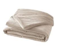 HARRIS - Chemin de Lit 90x200cm Velours de Coton Coloris Pampa - Altobuy Beige G