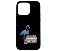 Harris Chucks and Pearls Flamingo Lotus Fleur américaine Bleu Coque pour iPhone 15 Pro Max