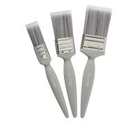 Harris Essentials Lot de 3 pinceaux pour Murs et plafonds, 2,5 cm, 3,8 cm, 5,1 cm, Gris