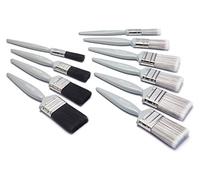 Harris Essentials Lot de 10 pinceaux pour Murs et plafonds et menuiserie 0, 1 x 1,5, 1 x 2 x 1 x 2 x 1,5, 2 x 1,5, 2 x 2 x 2