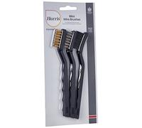 Harris Essentials 101064301 Lot de 3 brosses métalliques, nylon, acier, 1 laiton