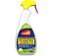 HARRIS Nettoyant Plancha et Barbecue - Spray Décapant Mousse 750 ml - Ecolabel - Contact Alimentaire - Fabriqué en France - Lot de 3