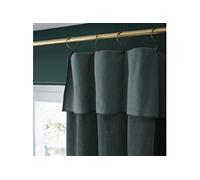 HARRIS - Rideau Ajustable 140x270cm Velours de Coton Ardoise + 8 Anneaux Pince - Altobuy