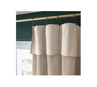 Harris - Rideau Ajustable 140x270cm Velours de Coton Pampa + 8 Anneaux Pince