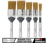 Harris Seriously Good Woodwoork Lot de 5 pinceaux pour Vernis et Teinture 1,3 cm 2,5 cm 3,8 cm 5,1 cm