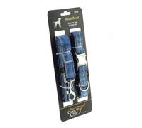 Harris Tweed Ensemble collier et laisse pour chien en laine faite à la main - Plusieurs tailles pour petites, moyennes et grandes races - Motif tartan écossais - Cadeau pour les amoureux des animaux