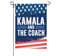 Harris Waltz Kamala Harris Coaches Garden Flag Double Sided Inspirational Welcome Sign Outdoor Porch Decor One Size Durable |