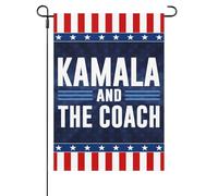 Harris Waltz Kamala Harris Coaches Yard Flag Double Sided Unique House Sign Outdoor Decor For Patio Garden One Size Durable |