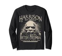 Harrison Hot Springs BC Bigfoot 1886 Sasquatch Ivoire Art Manche Longue