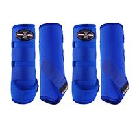 Harrison Howard Bottes de médecine pour le sport du cheval - Absorption des chocs avant - Protection et soutien des membres inférieurs - Bottes de sport parfaites pour l'entraînement d'endurance et la