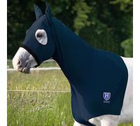Harrison Howard Capuche extensible pour cheval avec fermeture éclair - Bleu marine - Taille L