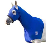Harrison Howard Capuche extensible sans oreilles pour cheval avec fermeture éclair - Couvre le visage, les épaules, la crinière, la poitrine et le garrot - Parfait pour la préparation d'un spectacle