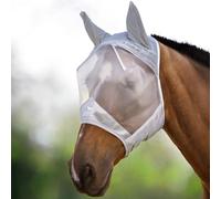 Harrison Howard CareMaster Masque Anti-Mouches Protection Anti-UV avec Oreilles Argent Poney (S)