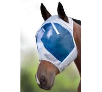 Harrison Howard CareMaster Masque Anti-Mouches Protection Anti-UV Bleu hawaïen Cheval de Trait (XL)