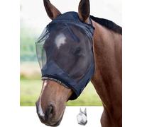 Harrison Howard CareMaster Masque Anti-Mouches Protection Anti-UV Noir Cheval (L)