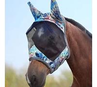 Harrison Howard CareMaster Masque Anti-Mouches Standard avec Oreilles Protection UV pour Chevaux Mélange Pastel (M)