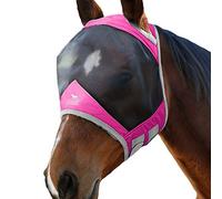 Harrison Howard CareMaster Pro Luminous Masque Anti-Mouches Protection Anti-UV Rose Cheval de Trait (XL)