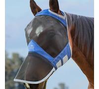 Harrison Howard CareMaster Pro Masque Anti-Mouches Lumineux en Maille Fine Anti-UV avec Rembourrage en Polaire sans Oreilles Aigue-Marine Taille M COB