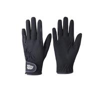 Harrison Howard Gants d'équitation pour enfants avec prise en main confortable pour garçons et filles - Pour équitation, course à pied ou cyclisme - Gants d'équitation légers - Noir - Âge : 8 à 10 ans