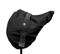 Harrison Howard Housse de Selle Anglaise de qualité supérieure, imperméable/Respirante, doublée en Polaire, Protection extérieure Durable Contre Les dommages - Noir Mars